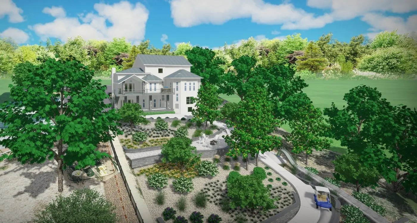 Landscape project by Landforms Design Inc in Cedar Rapids Iowa