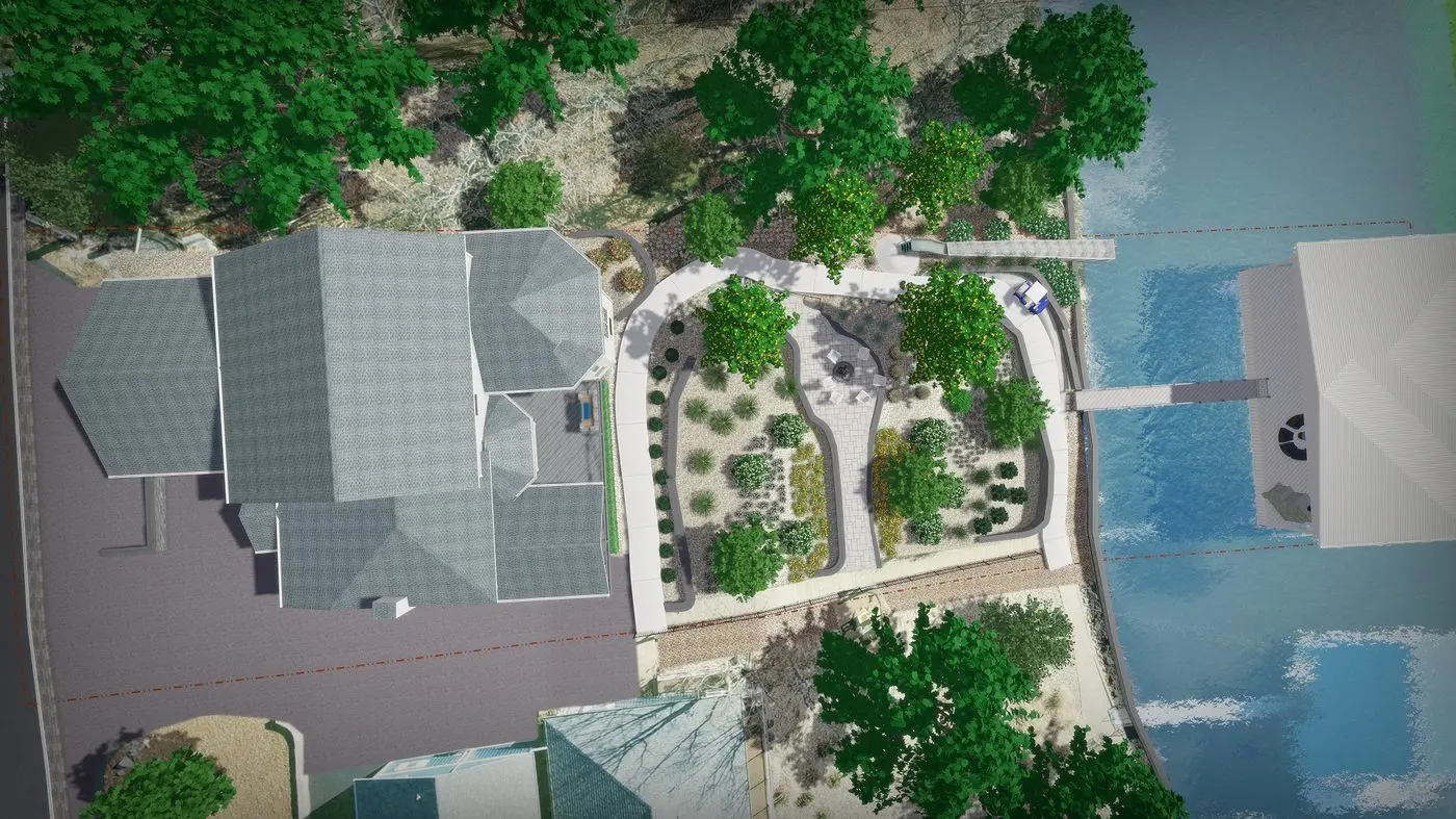 Landscape project by Landforms Design Inc in Cedar Rapids Iowa