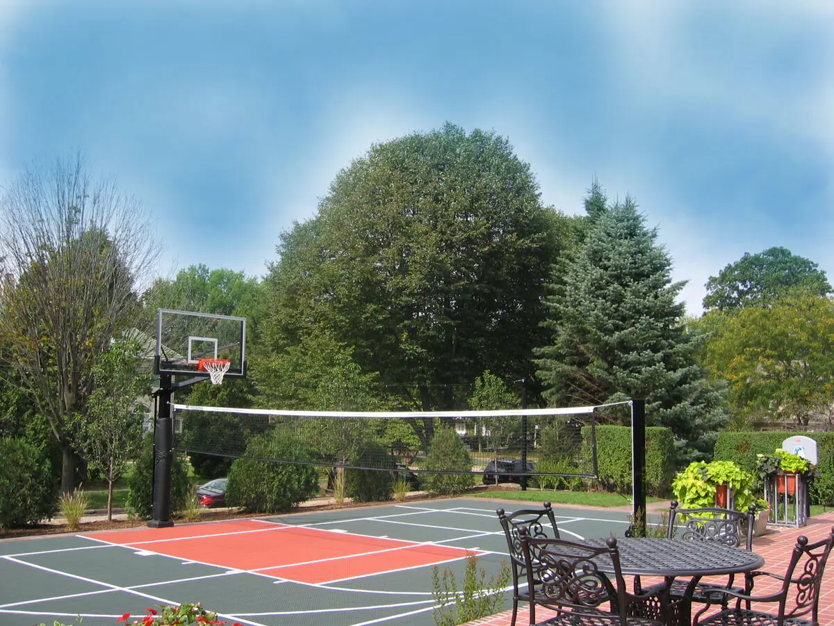 Backyard Sports Center landscaped integration