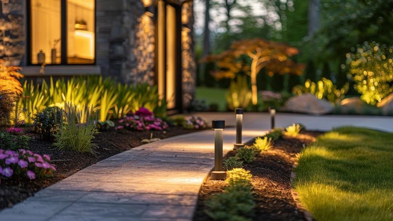 Representative path lighting fixture closeup