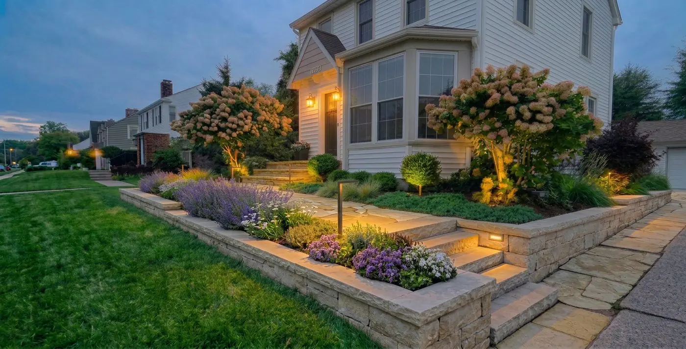 Landscape project by Landforms Design Inc in Cedar Rapids Iowa