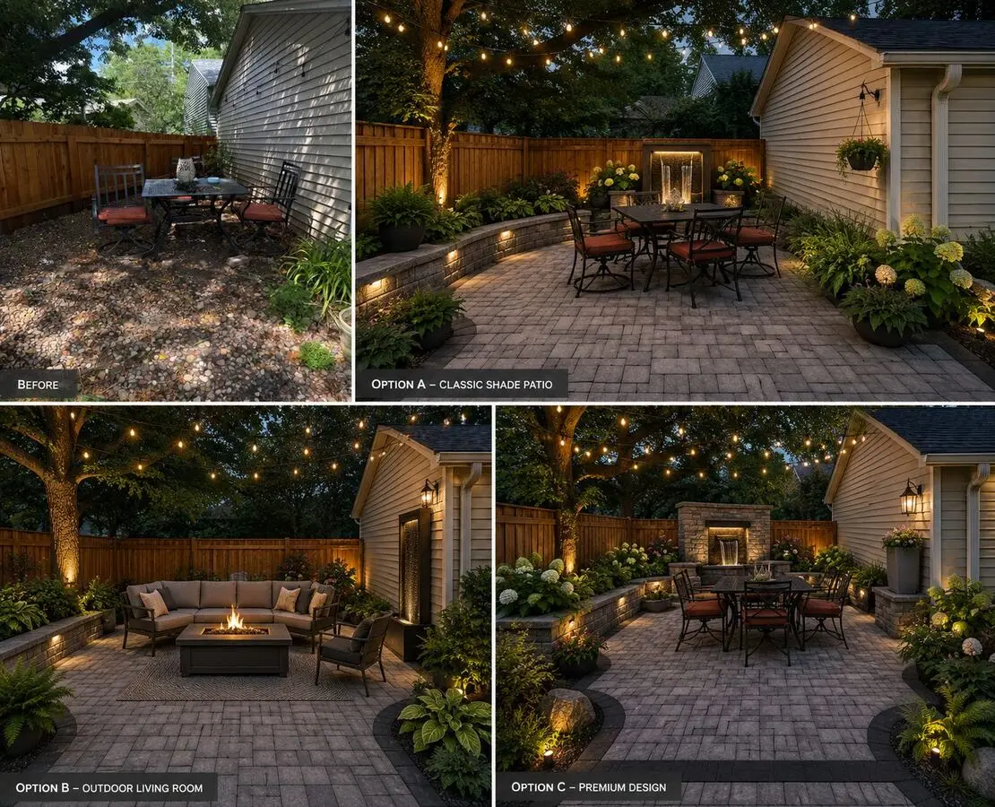 Landscape project by Landforms Design Inc in Cedar Rapids Iowa