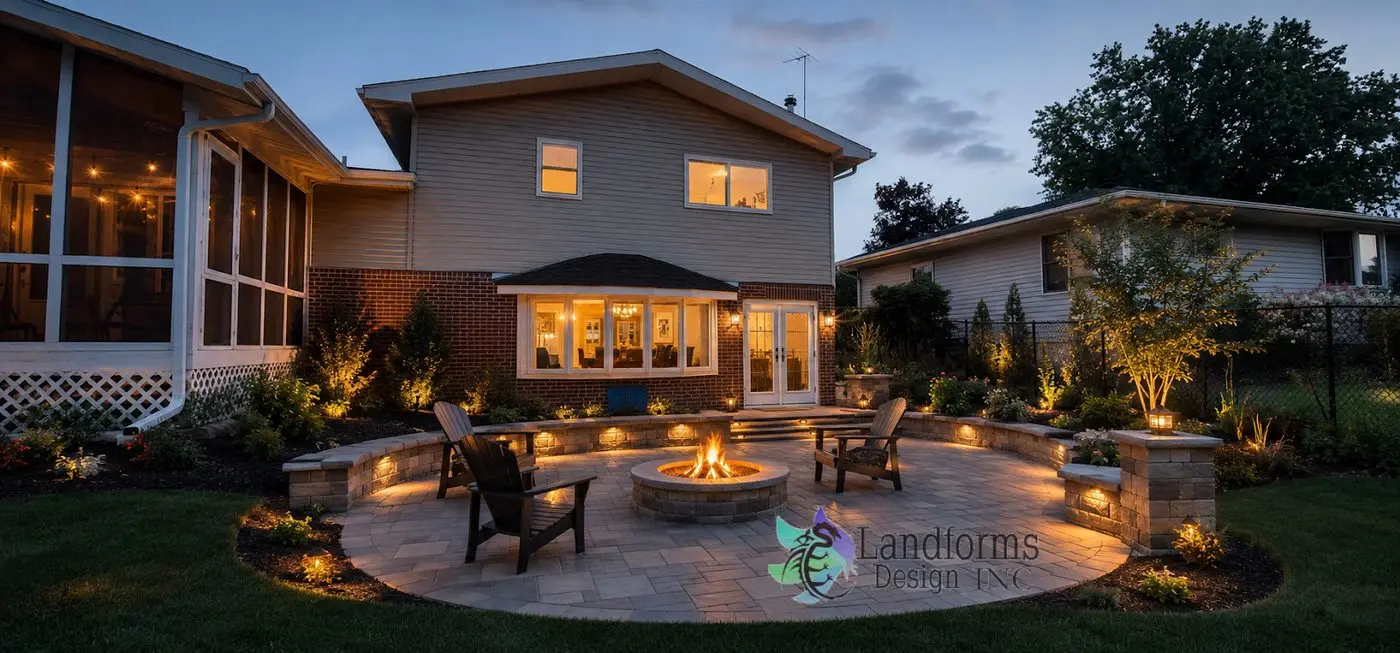 Landscape project by Landforms Design Inc in Cedar Rapids Iowa