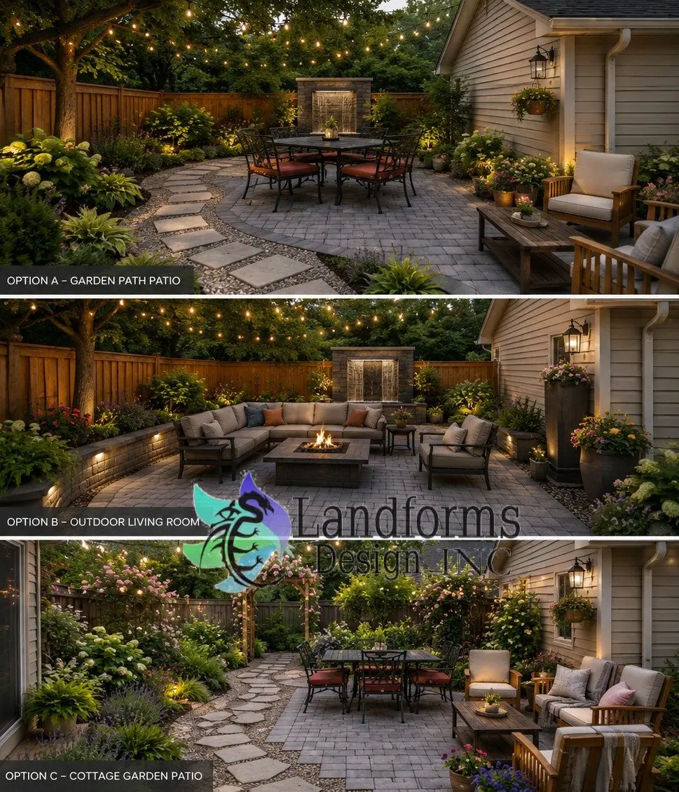 Landscape project by Landforms Design Inc in Cedar Rapids Iowa