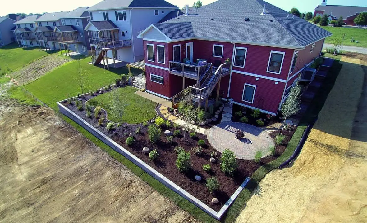 Landscape project by Landforms Design Inc in Cedar Rapids Iowa