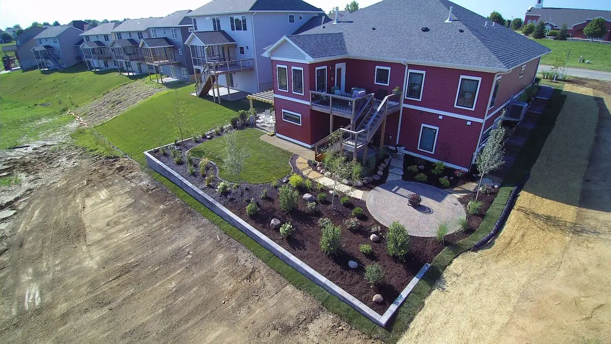 Landscape project by Landforms Design Inc in Cedar Rapids Iowa