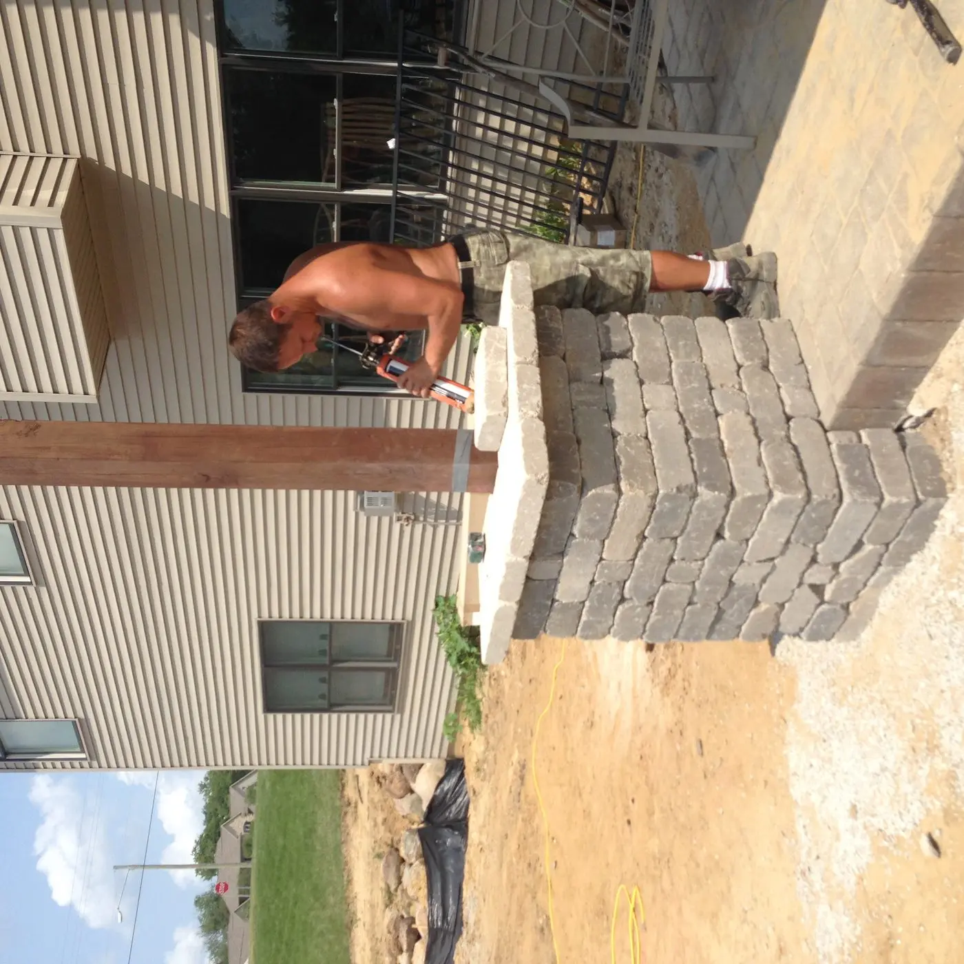 Landscape project by Landforms Design Inc in Cedar Rapids Iowa