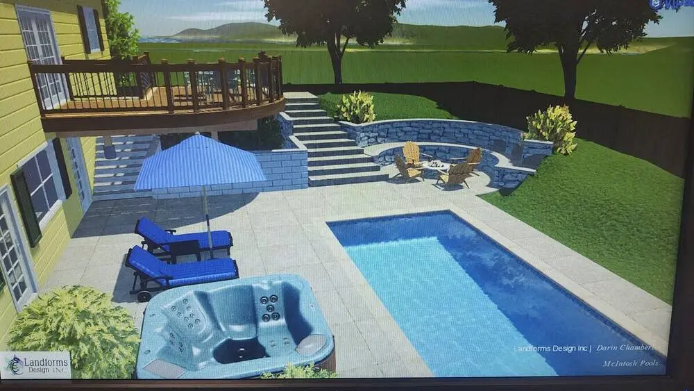 Landscape project by Landforms Design Inc in Cedar Rapids Iowa