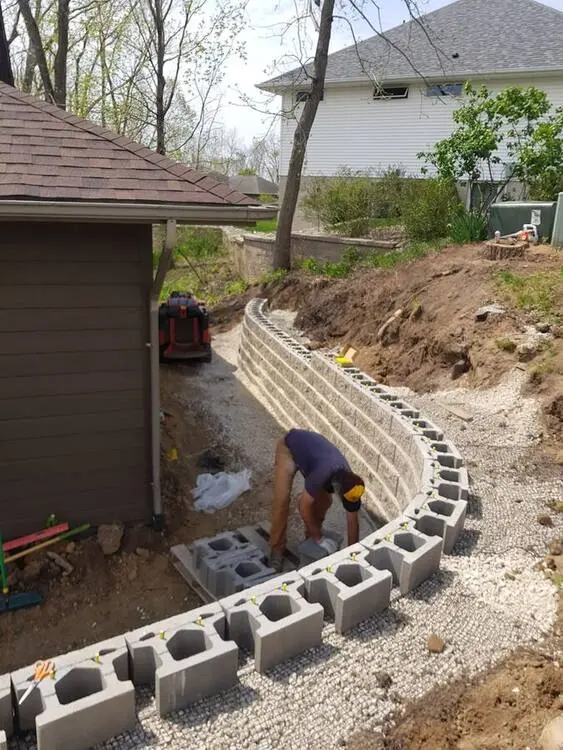 Landscape project by Landforms Design Inc in Cedar Rapids Iowa