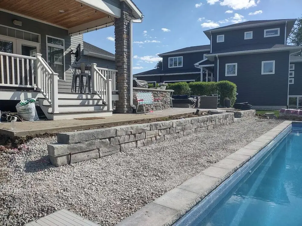 Landscape project by Landforms Design Inc in Cedar Rapids Iowa