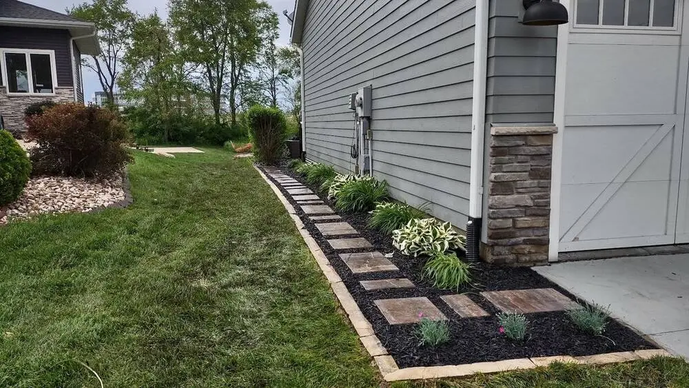 Landscape project by Landforms Design Inc in Cedar Rapids Iowa