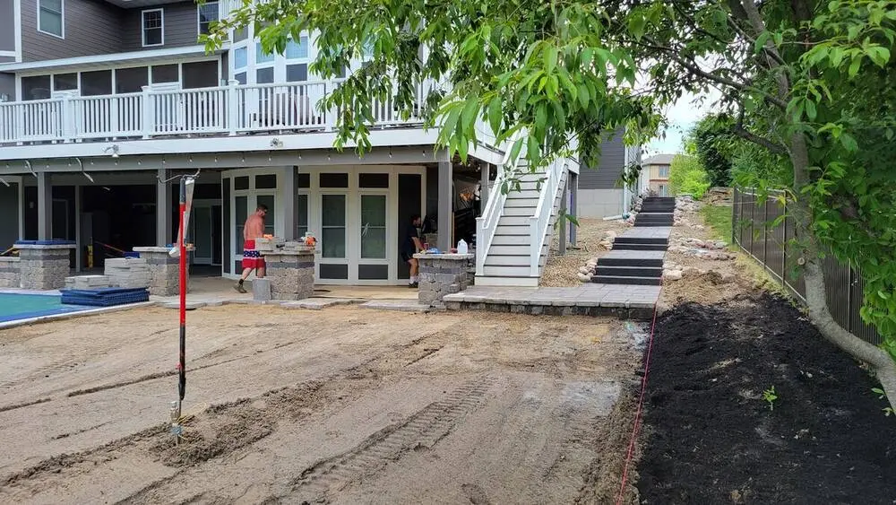 Landscape project by Landforms Design Inc in Cedar Rapids Iowa