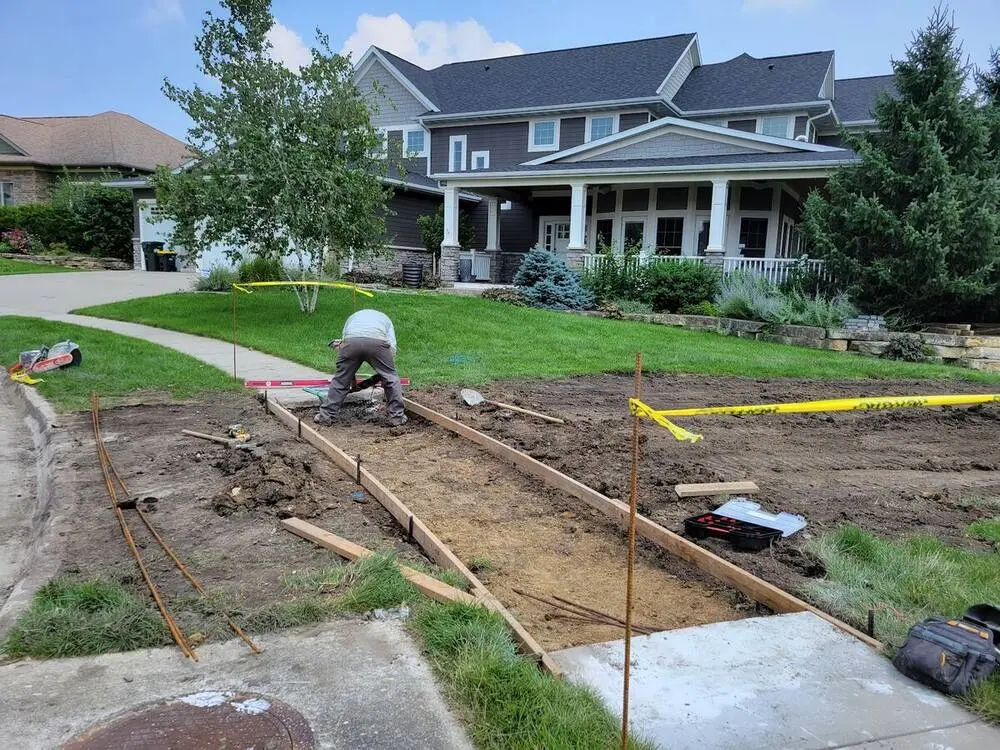 Landscape project by Landforms Design Inc in Cedar Rapids Iowa