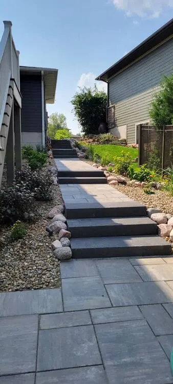 Landscape project by Landforms Design Inc in Cedar Rapids Iowa