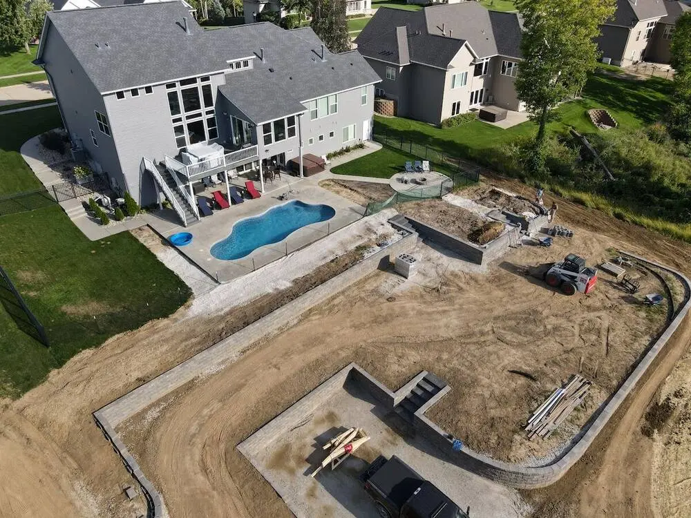 Landscape project by Landforms Design Inc in Cedar Rapids Iowa