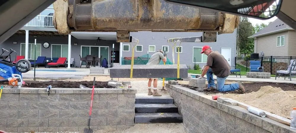 Landscape project by Landforms Design Inc in Cedar Rapids Iowa