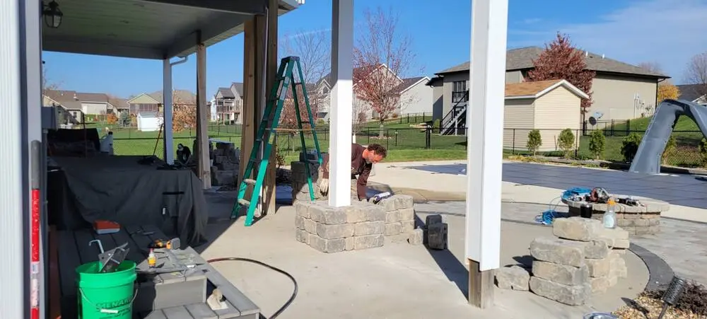 Landscape project by Landforms Design Inc in Cedar Rapids Iowa