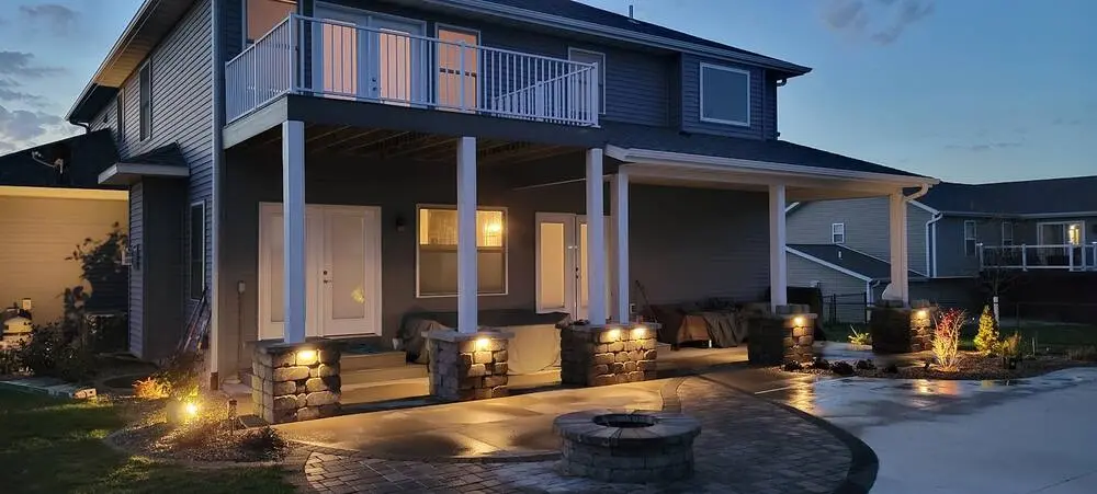 Landscape project by Landforms Design Inc in Cedar Rapids Iowa