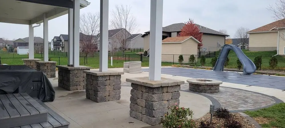 Landscape project by Landforms Design Inc in Cedar Rapids Iowa