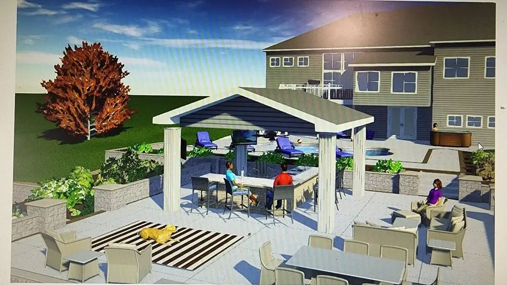 Landscape project by Landforms Design Inc in Cedar Rapids Iowa