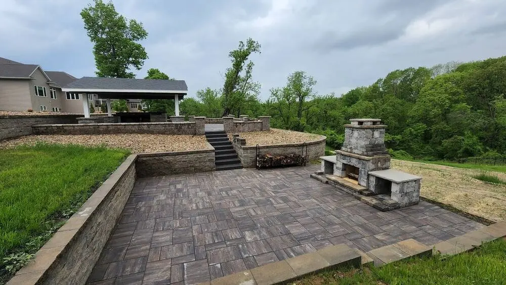 Landscape project by Landforms Design Inc in Cedar Rapids Iowa