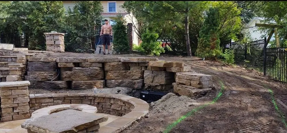 Landscape project by Landforms Design Inc in Cedar Rapids Iowa
