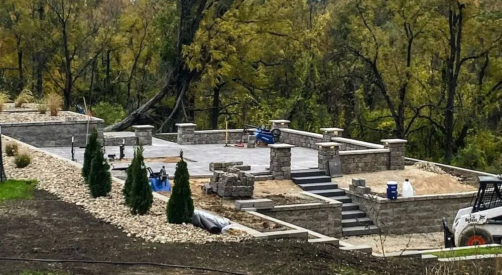 Landscape project by Landforms Design Inc in Cedar Rapids Iowa