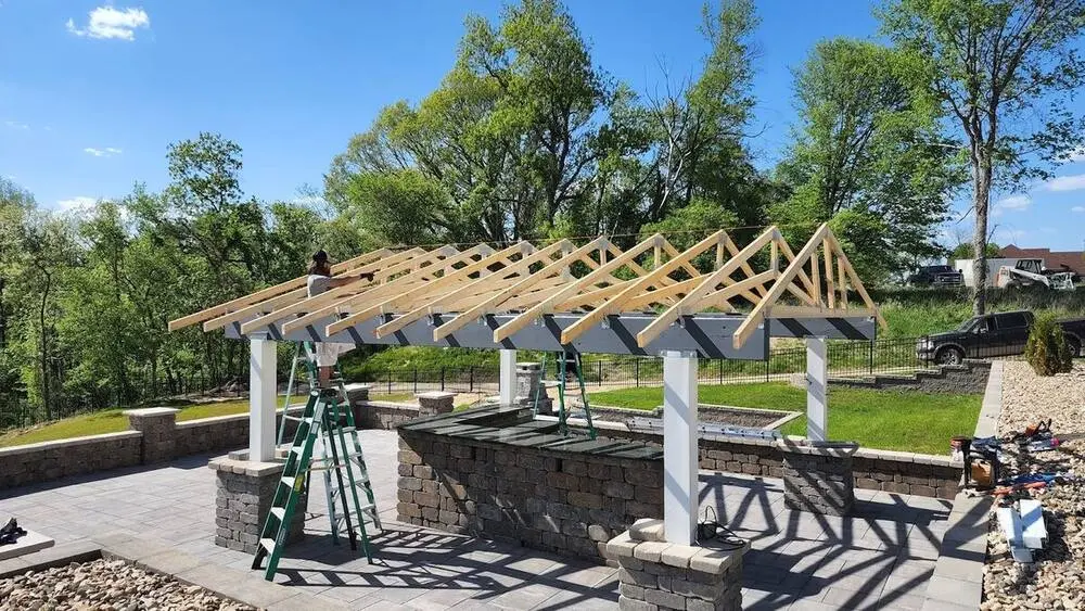 Landscape project by Landforms Design Inc in Cedar Rapids Iowa