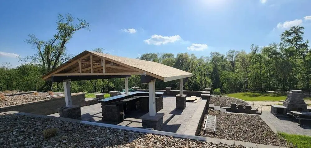 Landscape project by Landforms Design Inc in Cedar Rapids Iowa
