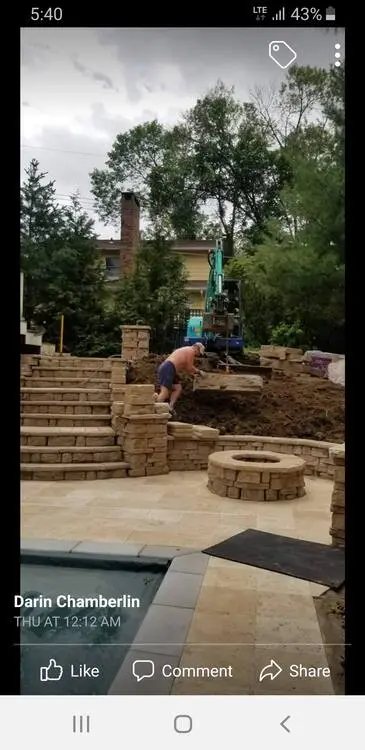 Landscape project by Landforms Design Inc in Cedar Rapids Iowa