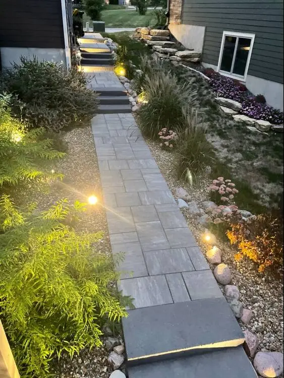 Landscape project by Landforms Design Inc in Cedar Rapids Iowa
