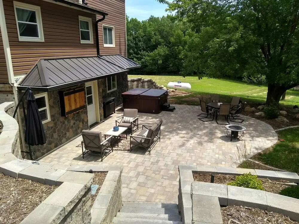 Landscape project by Landforms Design Inc in Cedar Rapids Iowa