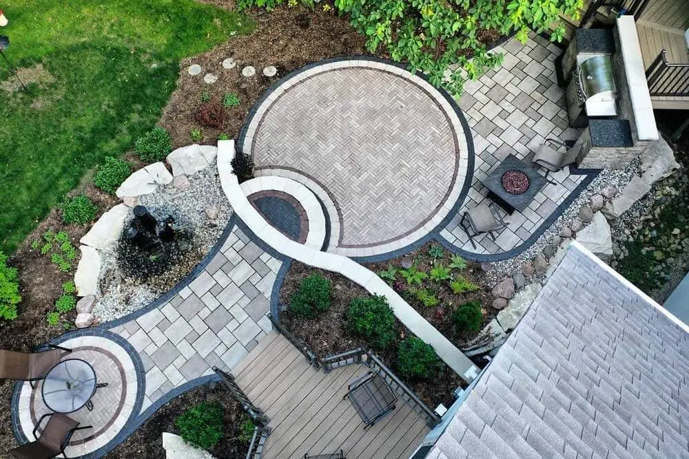 Landscape project by Landforms Design Inc in Cedar Rapids Iowa
