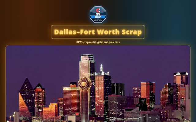 Dallas–Fort Worth Scrap website preview