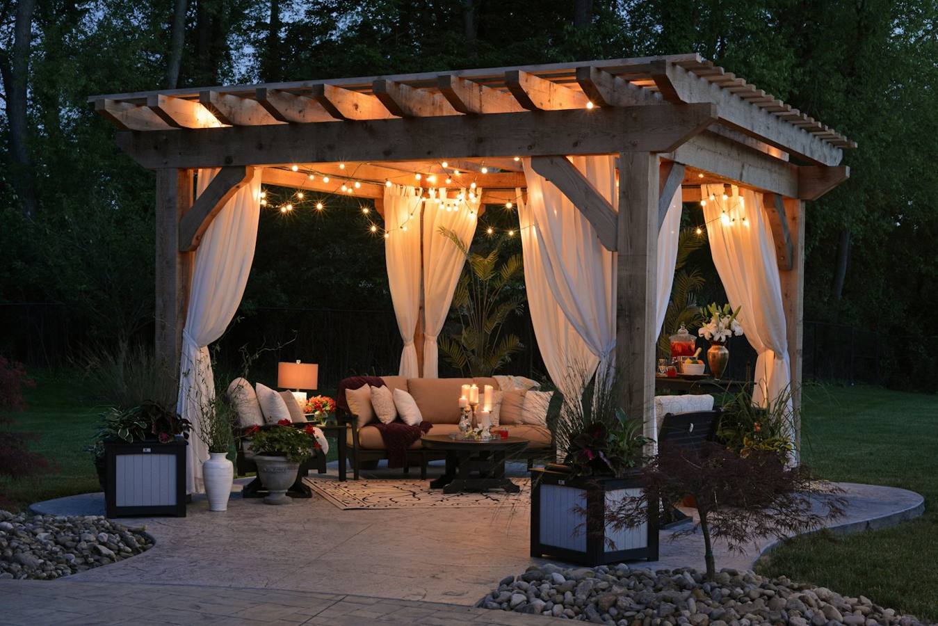 Shade and outdoor rooms